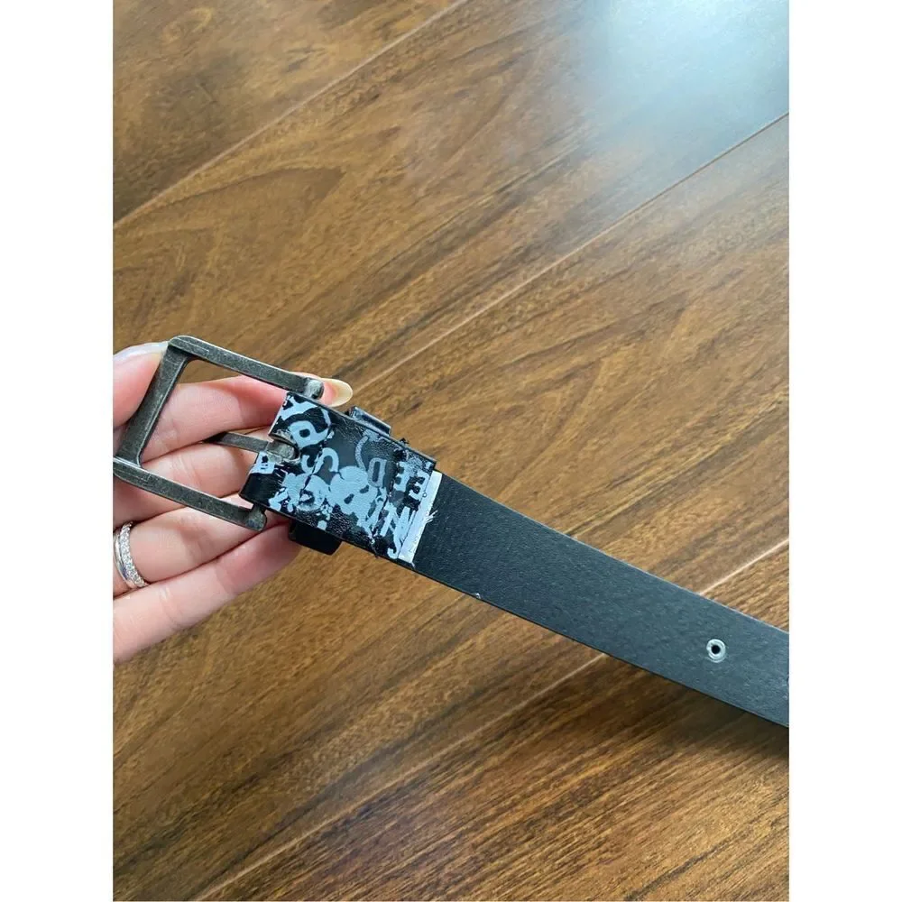 Boys S M Black Biker belt
